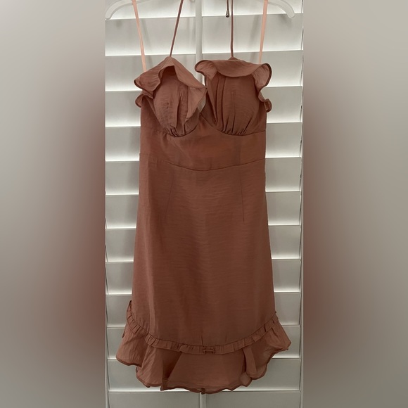 ANGEL BIBA Size Small Mini Dress in Dusty Rose - Picture 1 of 8